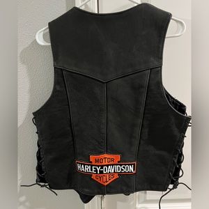 Women’s Harley Davidson Leather Biker Vest